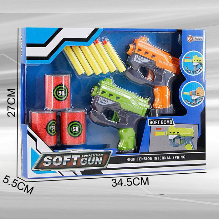 Soft Bullet Double Gun Toy - Keedlee - Toy Guns & Weapons - Bangladesh