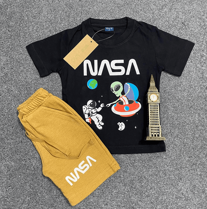 Nasa Green Kids Set 02 - Keedlee - boys t-shirt - Bangladesh