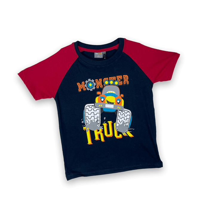 Monster Truck Casual Wear Set - Keedlee - boys short and t-shirt sets - Bangladesh