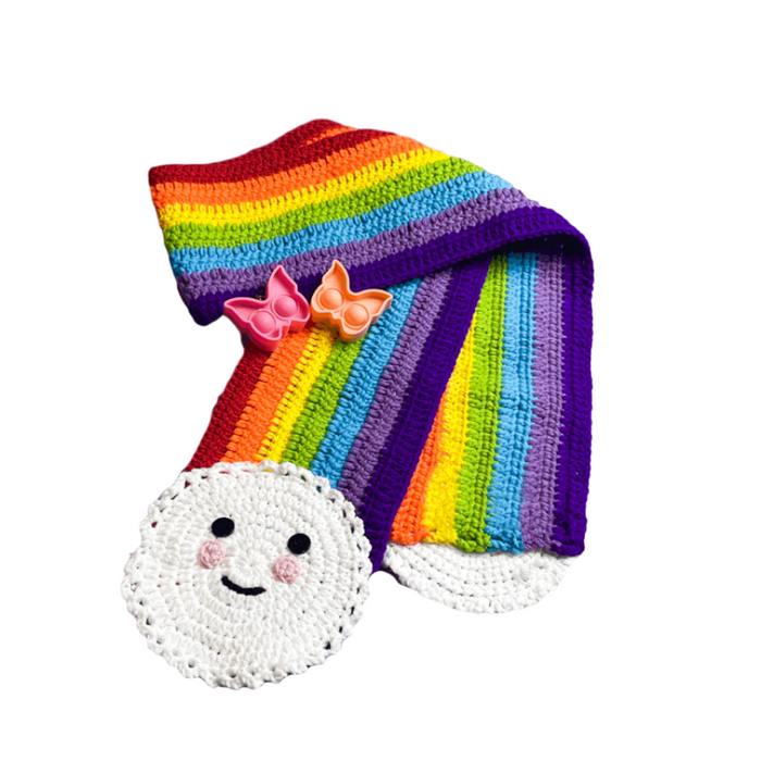 Woolen Rainbow Muffler - Keedlee - Woolen Muffler - Bangladesh