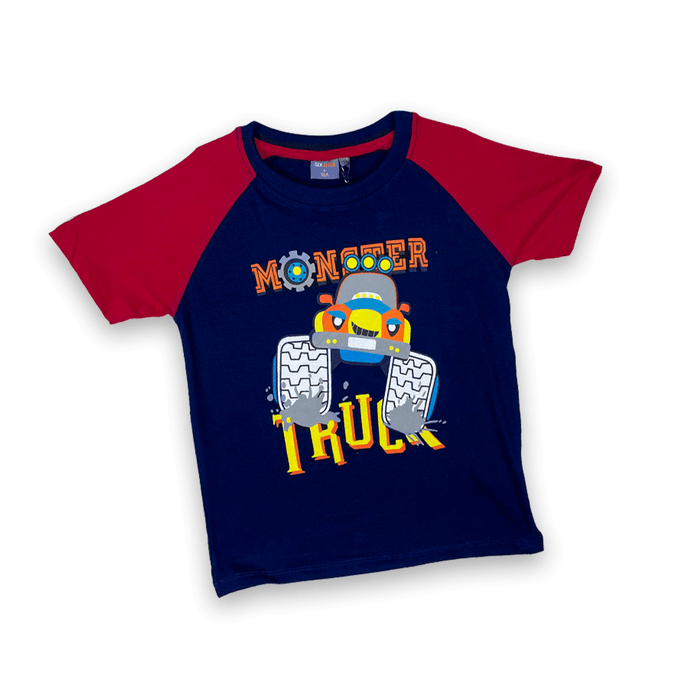 Monster Truck Casual Wear Set - Keedlee - boys short and t-shirt sets - Bangladesh