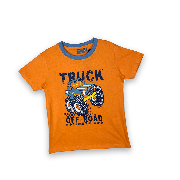Truck Casual Wear Set - Keedlee - boys short and t-shirt sets - Bangladesh