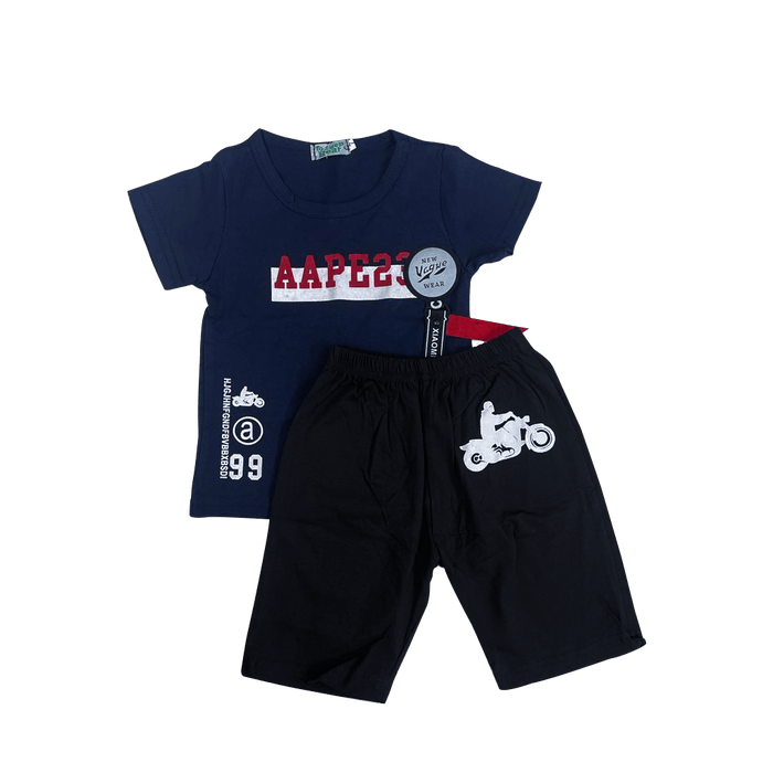 Boys Fashion Nevblue t-shirt set - Keedlee - boys short and t-shirt sets - Bangladesh