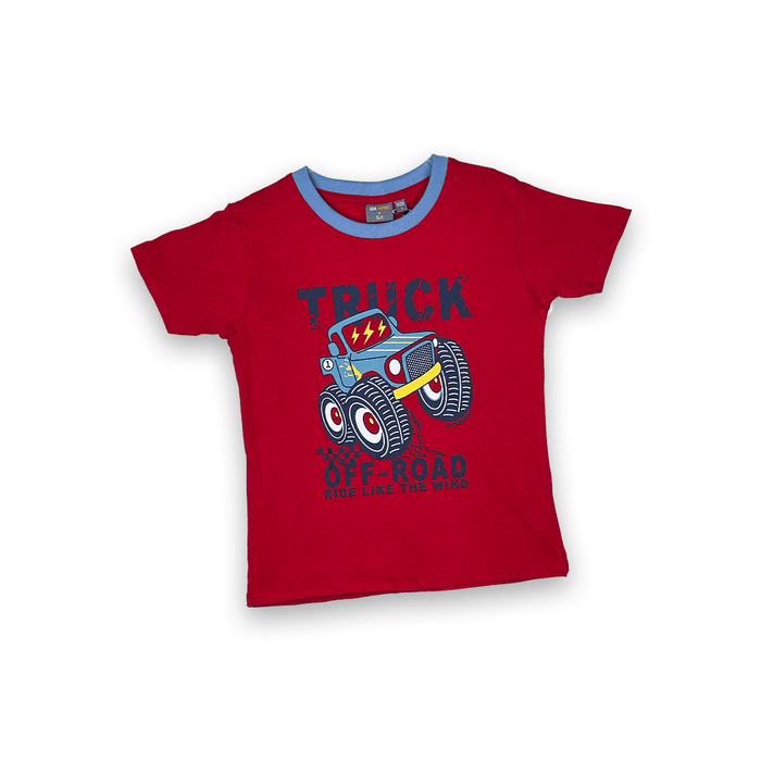 Truck Casual Wear Set - Keedlee - boys short and t-shirt sets - Bangladesh