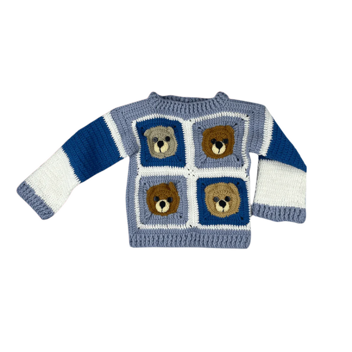 Woolen Teddy Sweater - Keedlee - girls Woolen Sweater - Bangladesh