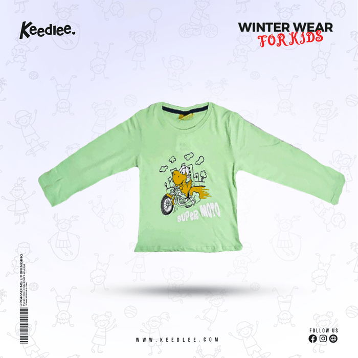 Full Sleeve T-shirt Green - Keedlee - kids Full Sleeve T-shirt - Bangladesh