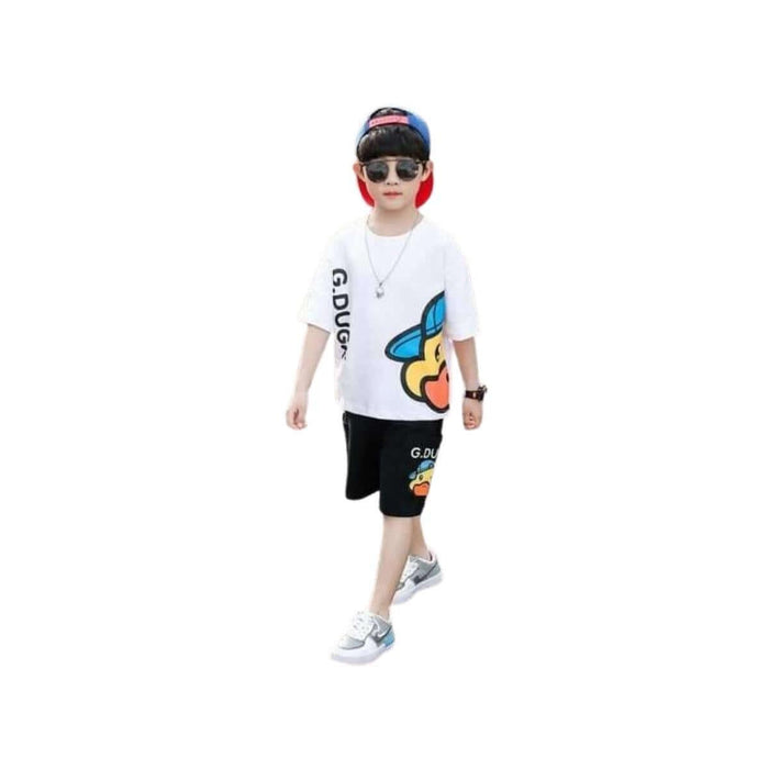 White Duck T shirt Set - Keedlee - boys t-shirt - Bangladesh