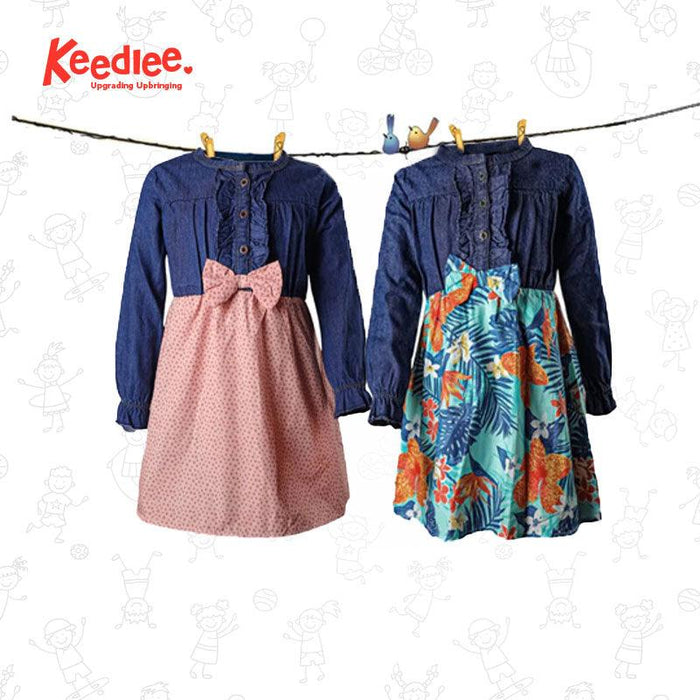 DENIM GIRLS FROCK - Keedlee - GIRLS DENIM FROCK - Bangladesh