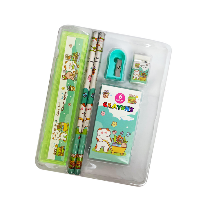 Cute Cat Flower House - Keedlee - kids Stationery set - Bangladesh