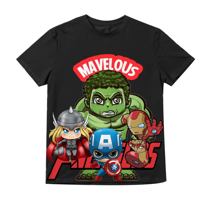 MAVELOUS BLACK TSHIRT - Keedlee - boys t-shirt - Bangladesh