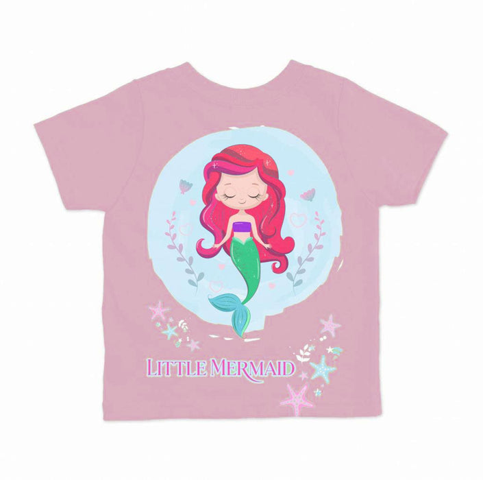 LITTLE MERMAID PINK TSHIRT - Keedlee - girl t-shirt - Bangladesh