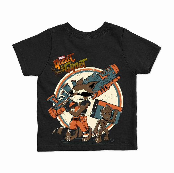 GARDIAN OF GALLAXY BLACK TSHIRT - Keedlee - boys short and t-shirt sets - Bangladesh