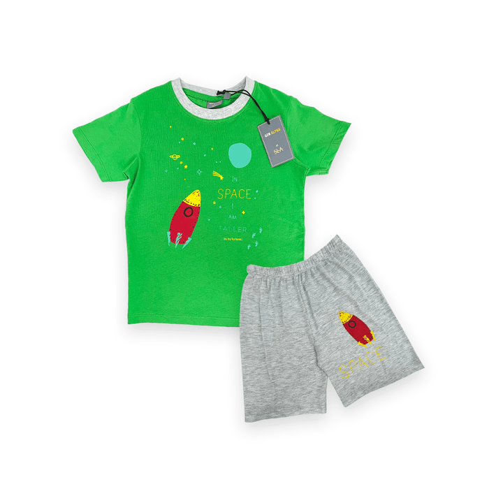 Spaceship Casual Wear Set - Keedlee - boys short and t-shirt sets - Bangladesh
