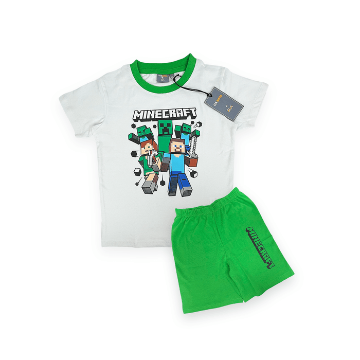 Minecraft Casual Wear Set - Keedlee - boys short and t-shirt sets - Bangladesh