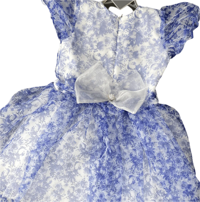 Floral Organza Berry Girls Dress 03 - Keedlee - GIRLS FASHION - Bangladesh