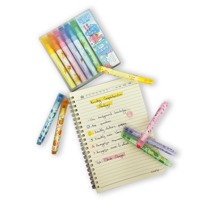 6 pieces Candy flaovoured Set With Stamp - Keedlee