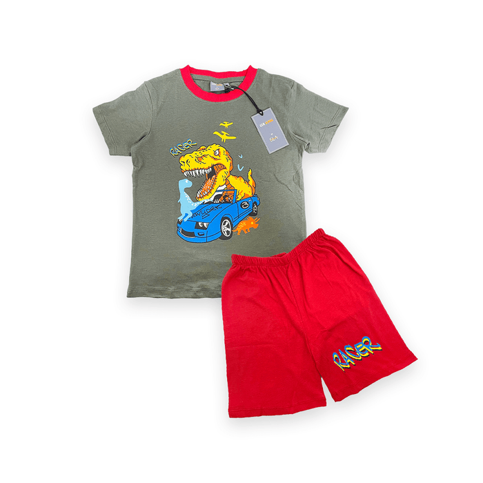 T-rex Casual Wear Set - Keedlee - boys short and t-shirt sets - Bangladesh