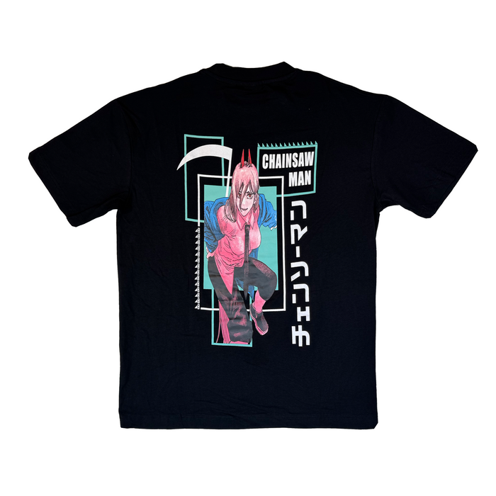 CHAIN SHAW MAN DROP SHOULDER T-SHART