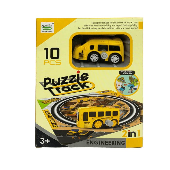 Puzzle track Engineering 2in1 Asst 3+(6688-351) - Keedlee - Toys Cars Trains & Vehicles - Bangladesh