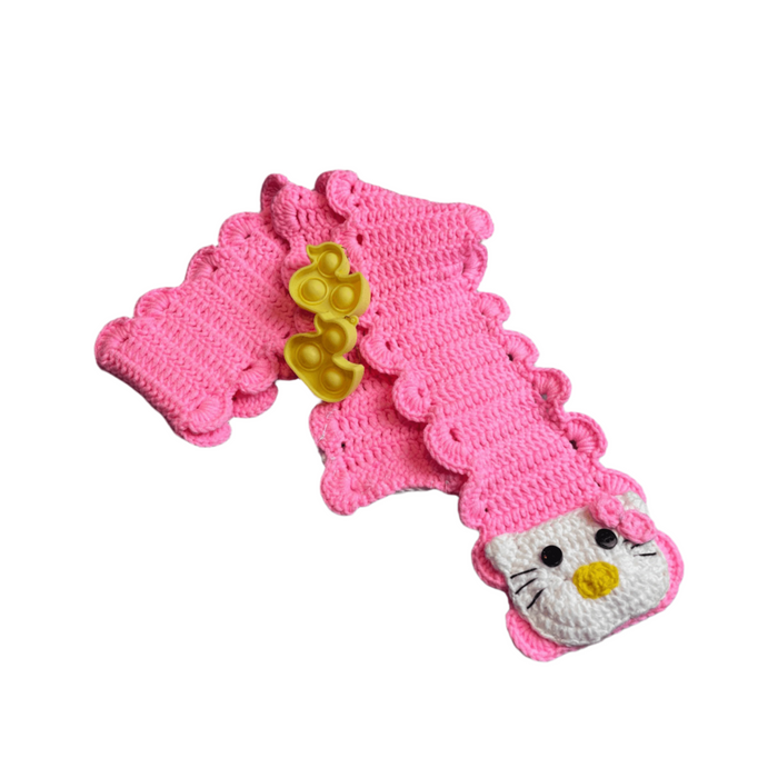 WOOLEN HELLO KITY MUFLER - Keedlee - Woolen Muffler - Bangladesh
