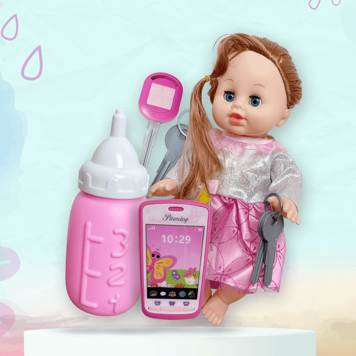 Doll With mobile H0 - Keedlee - Toys & Games - Bangladesh
