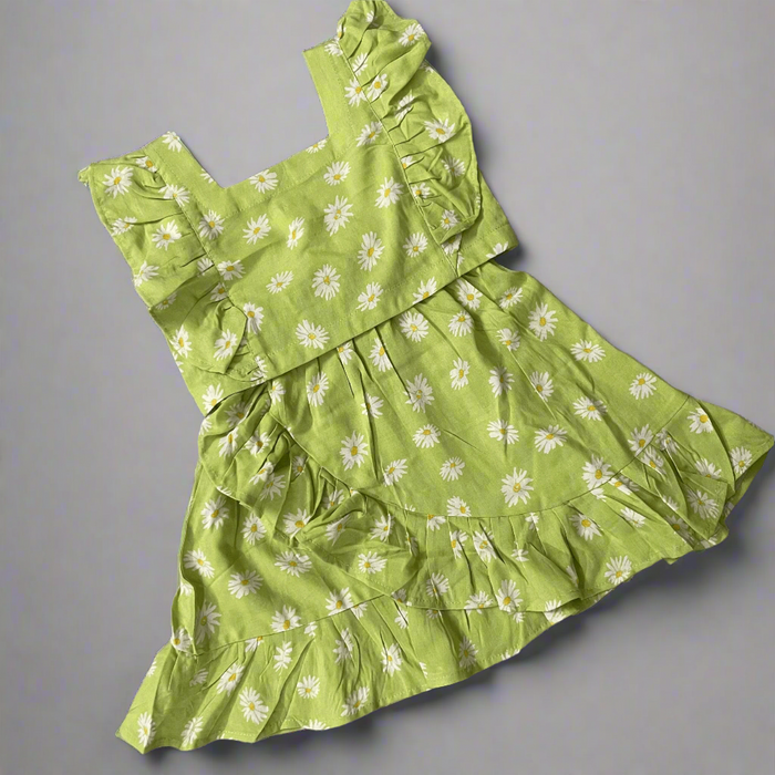 GIRLS LIGHT GREEN PRINTED SKIRT - Keedlee - GIRLS FASHION - Bangladesh
