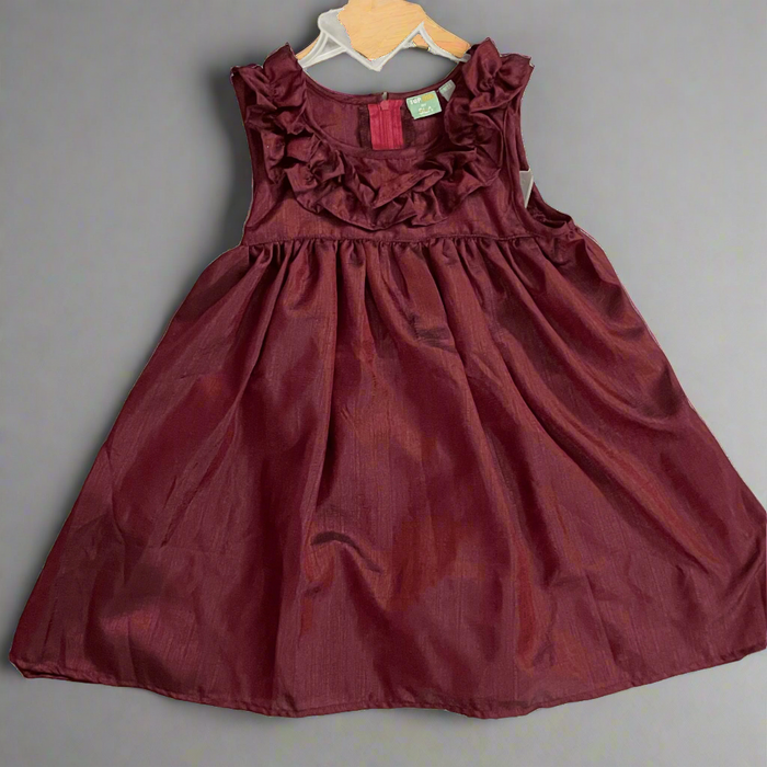 MAROON GIRLS PARTY FROCK - Keedlee - GIRLS FASHION - Bangladesh