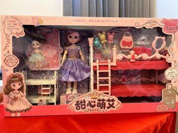 Bedroom Set 2 - Keedlee - Dollhouse Bedroom Set Accessories and playset - Bangladesh