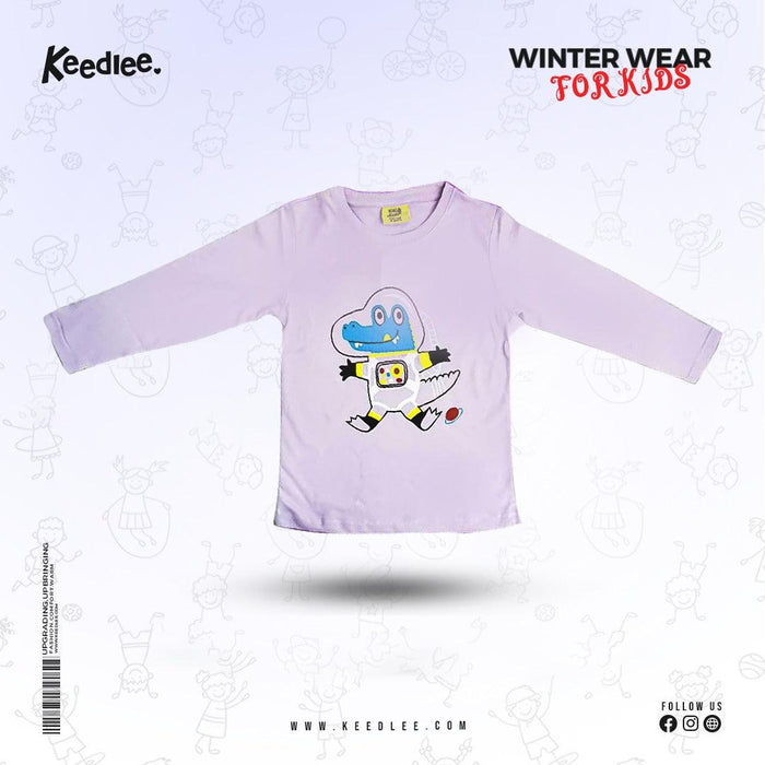 Full Sleeve T-shirt Lavendar - Keedlee - kids Full Sleeve T-shirt - Bangladesh