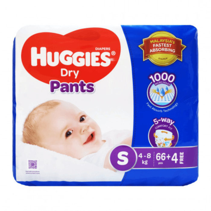 Huggies Malaysia Pant S 70 pcs - Keedlee - baby draper - Bangladesh