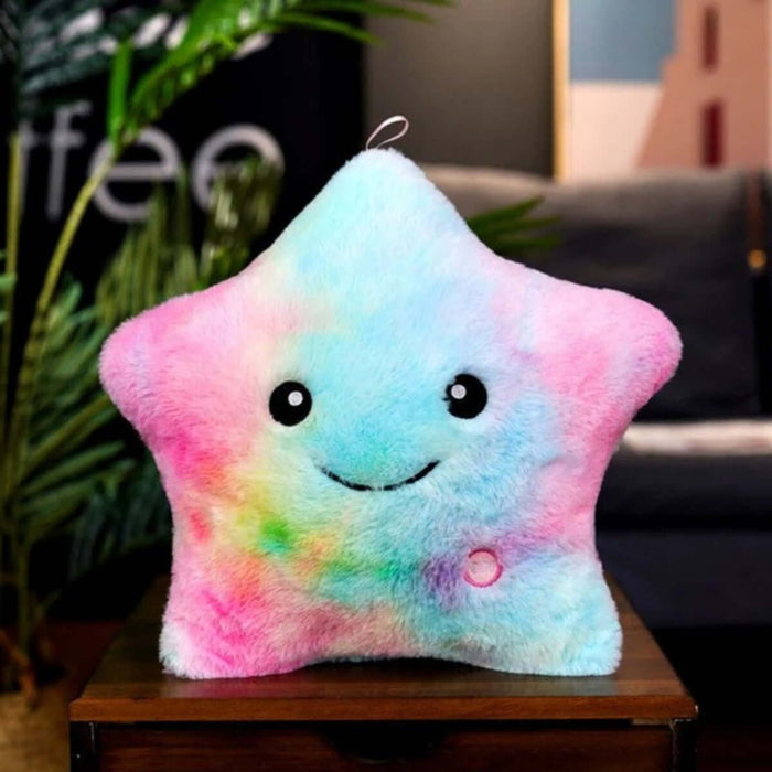 Multicolor Lightning Star Pillow