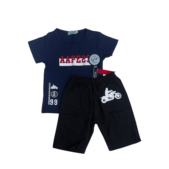 Boys Fashion Nevblue t-shirt set