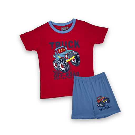 Truck Casual Wear Set - Keedlee - boys short and t-shirt sets - Bangladesh