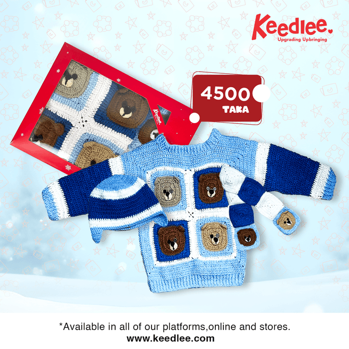 Woolen Teddy Combo Set - Keedlee - Woolen Sweater - Bangladesh