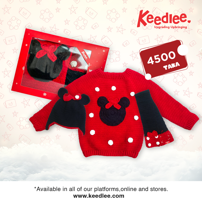 Woolen Minie Mouse Combo Set