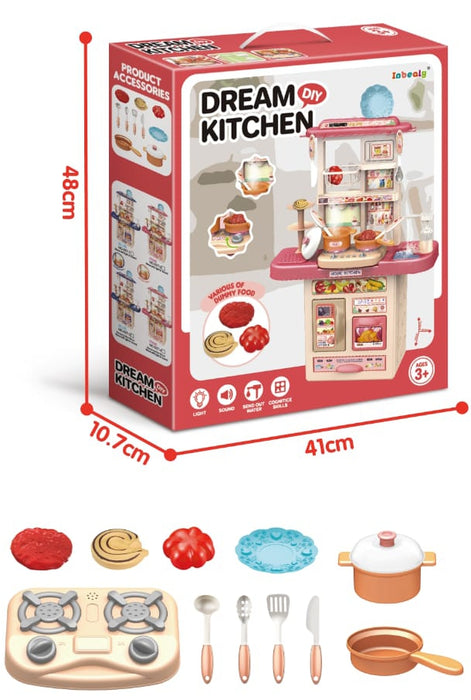 Dream Kitchen 65t- 39pcs - Keedlee - Kitchen toys & Play Food - Bangladesh