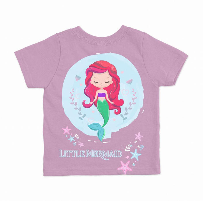 LITTLE MERMAID L.PURPLE TSHIRT - Keedlee - girl t-shirt - Bangladesh