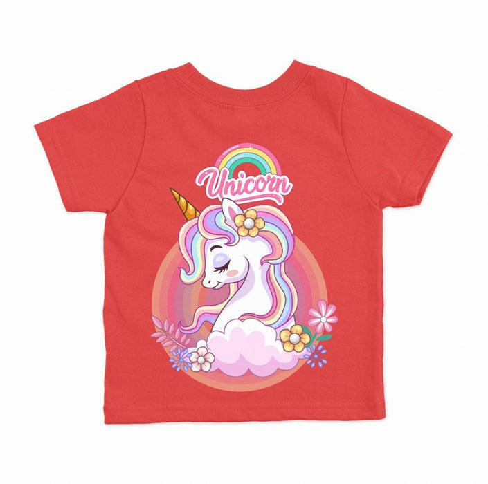 UNICORN ORANGE TSHIRT - Keedlee - girl t-shirt - Bangladesh