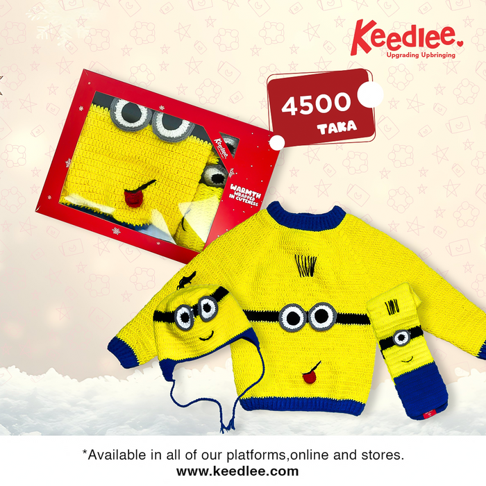 Woolen Minion Combo Set - Keedlee - Woolen Sweater - Bangladesh