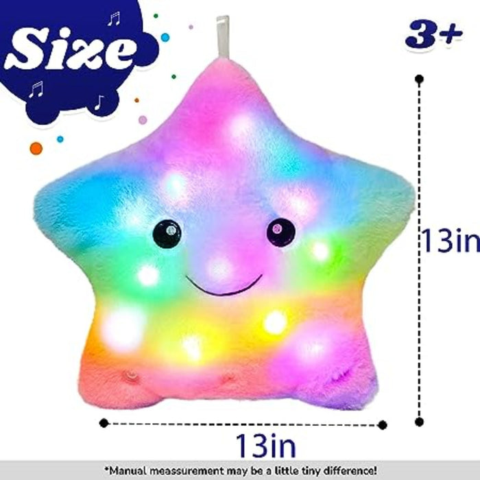 Multicolor Lightning Star Pillow