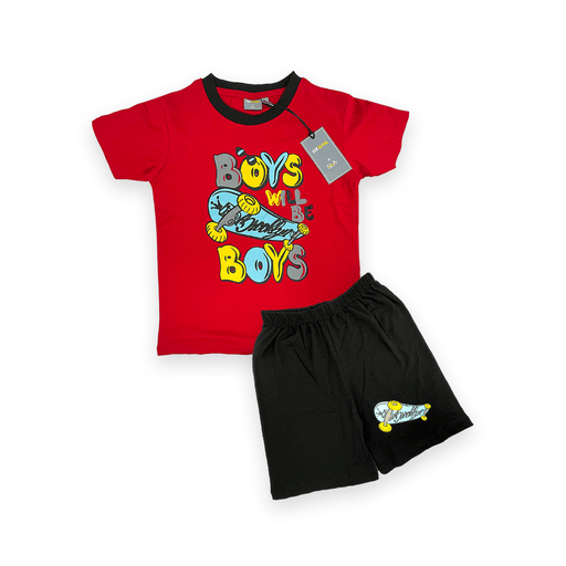 Skater Casual Wear Set - Keedlee - boys short and t-shirt sets - Bangladesh