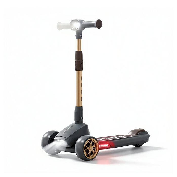 Premium Adjustable Kids Scooter with Headlight & Music.