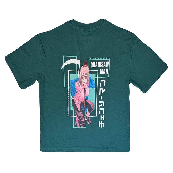 CHAIN SHAW MAN DROP SHOULDER T-SHART