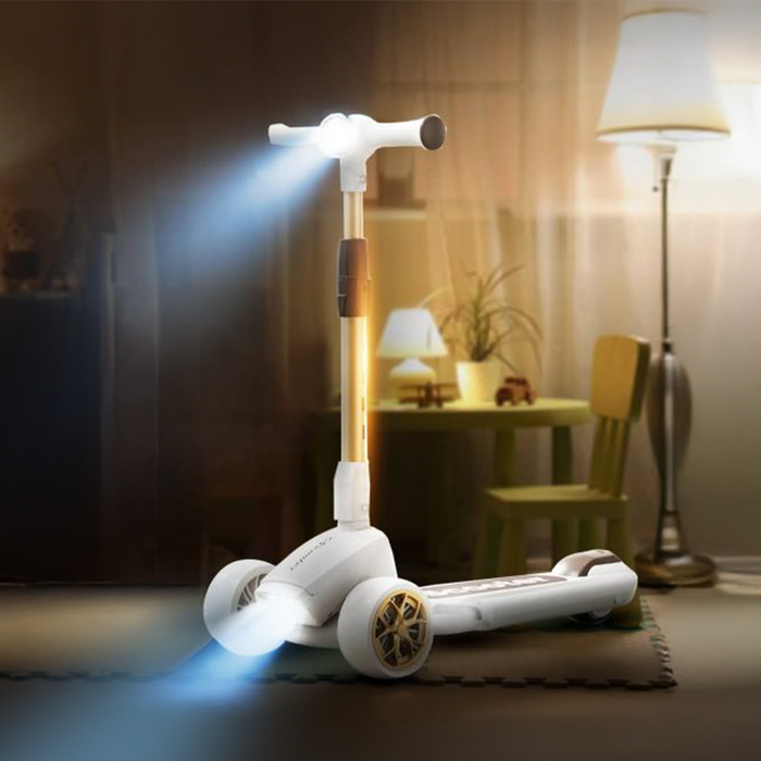 Premium Adjustable Kids Scooter with Headlight & Music.