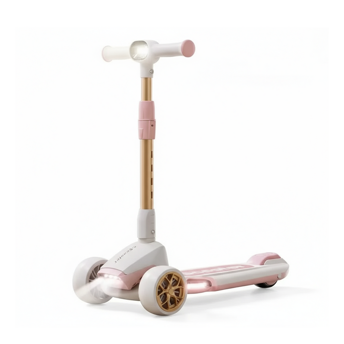 Premium Adjustable Kids Scooter with Headlight & Music.