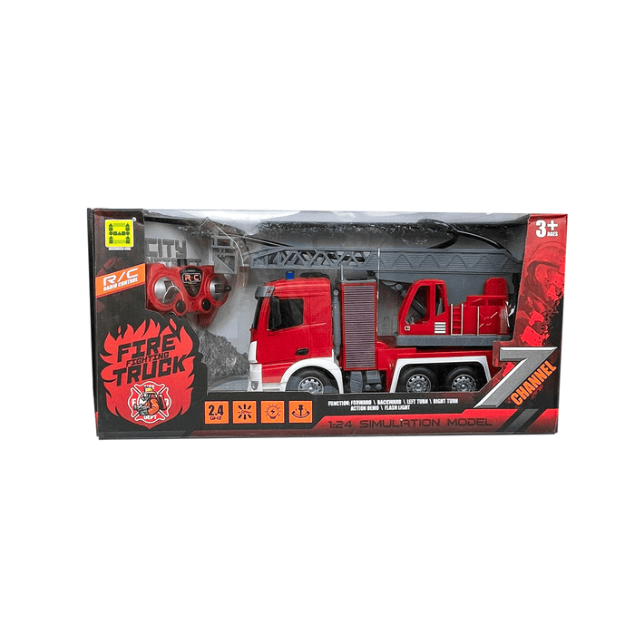 Remote control light 2.4G frequency ladder water sprinkler fire truck