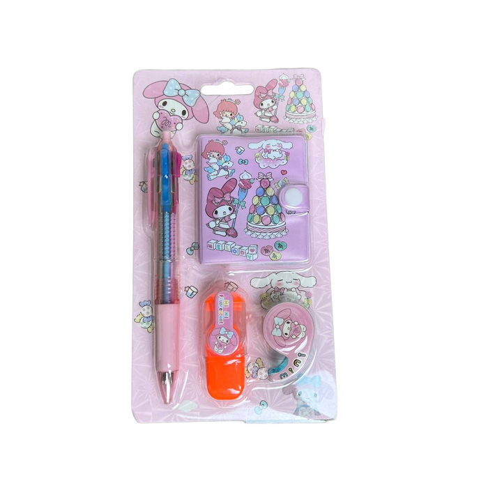 notepad with multi color pen set
