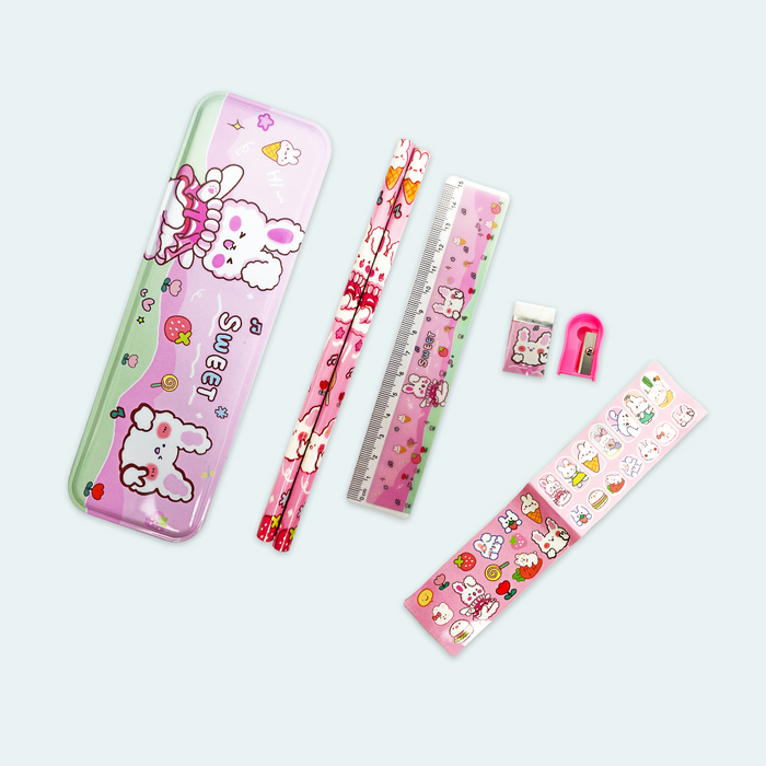 Sweet tooth cartoon stationary set - Keedlee - kids Stationery set - Bangladesh