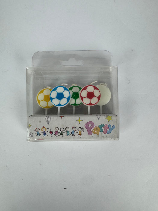 Ball,heart and emoji candle