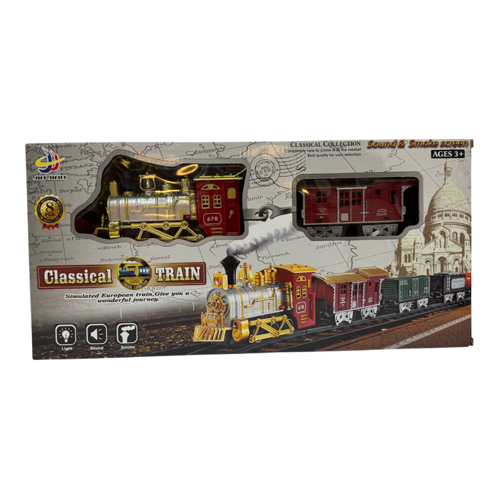 B/O train with smoke